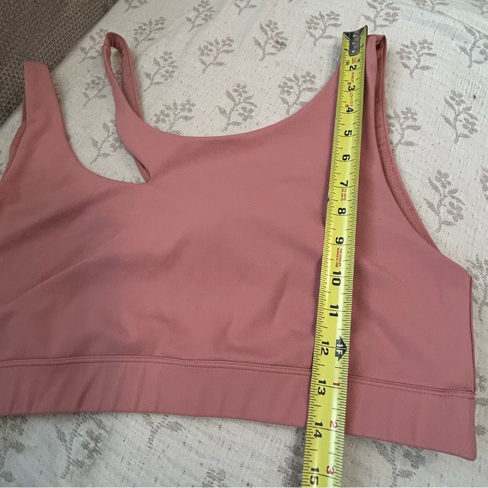 RSQ Pink Mauve Cutout Strap Asymmetrical Tank Sports Bra Size XXL - Picture 9 of 9